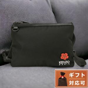 ケンゾー ショルダーバッグ ショルダーバック メンズ FD55PM462F26 043 99 クレスト ボケ フラワー スモールバッグ ウィズ ストラップ クロスボディ ブラック｜腕時計のななぷれ