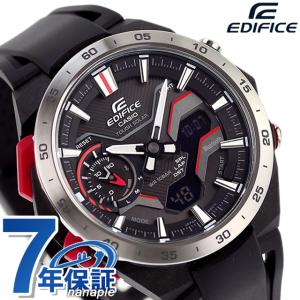 5/15はさらに+10倍 エディフィス EDIFICE ソーラー ECB-2200P-1A ウインドフロー Bluetooth 海外モデル メンズ 腕時計 ブランド カシオ casio アナデジ 黒｜nanaple