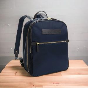 フェリージ ブランド リュックサック デイパック メンズ リュック ナイロン レザー イタリア 19-25 NAVY-BROWN ネイビー系 バッグ おしゃれ プレゼント ギフト