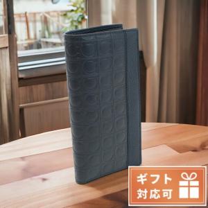 6/5はさらに+19倍 フェラガモ ブランド 長財布 メンズ 二折 PEBBLE CALF カーフ イタリア 66-A147 ネイビー系 財布 おしゃれ ギフト 父の日 プレゼント 実用的｜nanaple