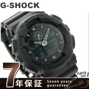 G-SHOCK ミリタリーブラック・シリーズ メンズ 腕時計 GA-100MB-1ADR カシオ Gショック クオーツ オールブラック×グリーン