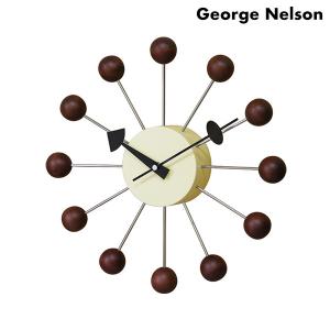 ジョージ ネルソン 掛時計 ボール クロック ウォルナット GN397WB George Nelson 記念品 プレゼント ギフト｜nanaple