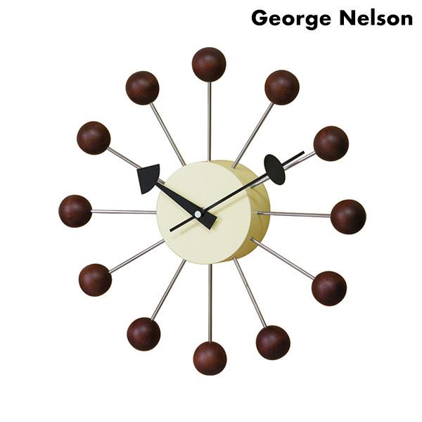 ジョージ ネルソン 掛時計 ボール クロック ウォルナット GN397WB George Nelso...