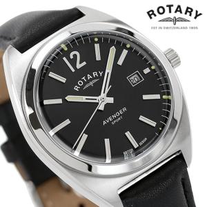 ロータリー クオーツ 腕時計 ブランド メンズ 革ベルト GS05480 65 アナログ ブラック 黒 父の日 プレゼント 実用的｜nanaple