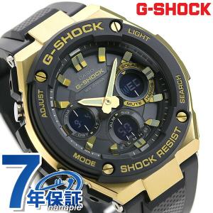 5/12はさらに+11倍 gショック ジーショック G-SHOCK Gスチール ソーラー メンズ 腕時計 ブランド GST-S100G-1ADR カシオ 父の日 プレゼント 実用的｜nanaple