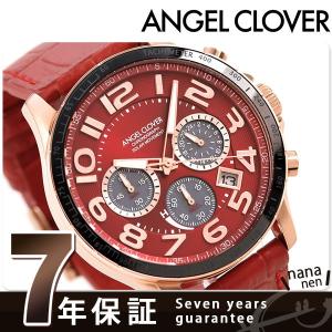 エンジェルクローバー ソーラー クロノグラフ メンズ 腕時計 LUS44P-RE ANGEL CLOVER ルーチェ ソラーレ 革ベルト