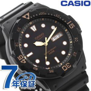 カシオ CASIO チプカシ チープカシオ 腕時計 デイデイト クラシック 海外モデル オールブラック オレンジ CASIO MRW-200H-1EVDF｜腕時計のななぷれ