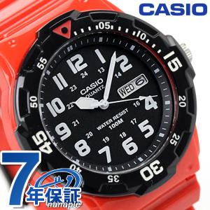 カシオ チプカシ  スタンダード 海外モデル MRW-200HC-4BVDF CASIO 腕時計 クオーツ ブラック×レッド