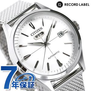 シチズン レコードレーベル C7 シーセブン 自動巻き 機械式 メンズ 腕時計 ブランド NH8390-89A CITIZEN ホワイト