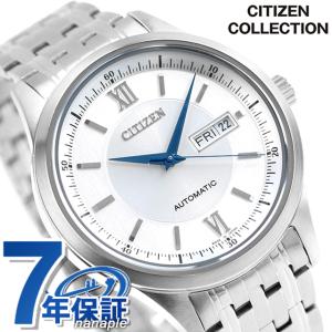 6/1はさらに+9倍 シチズン コレクション メカニカル クラシックデイ＆デイト 自動巻き 腕時計 ブランド メンズ CITIZEN COLLECTION NY4050-62A シルバー 日本製