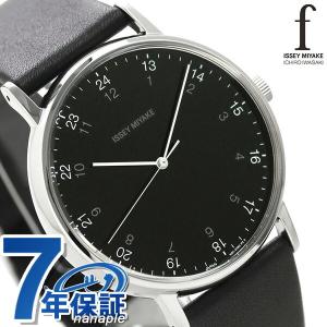 イッセイミヤケ f エフ ブラック 日本製 革ベルト 39mm NYAJ002 腕時計 ブランド メンズ 父の日 プレゼント 実用的｜nanaple