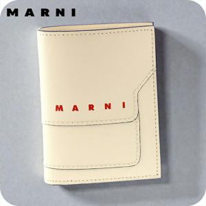 MARNI（マルニ） 財布 折財布 二つ折り 財布 レザー イエロー ホワイト