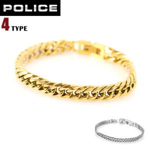 POLICE（ポリス） ブランド ブレスレット メンズ 革ひも バングル 