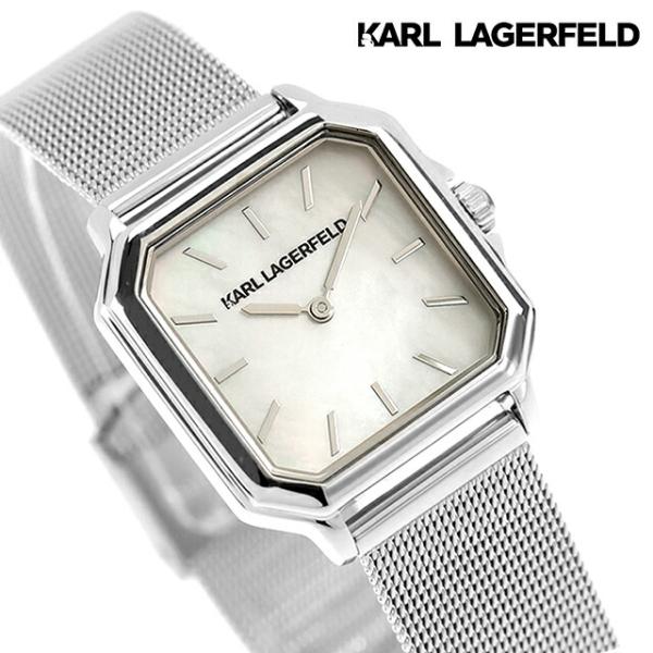 カール・ラガーフェルド スクエア クラシック クォーツ 電池式 腕時計 ブランド レディース KAR...