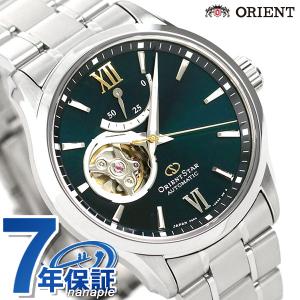 オリエントスター 腕時計 メンズ ORIENT STAR 日本製 自動巻き オープンハート コンテンポラリー RK-AT0003E グリーン