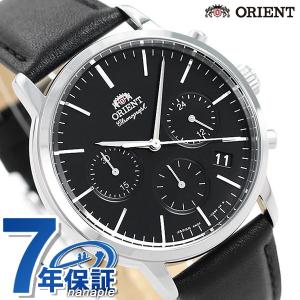 オリエント 腕時計 クロノグラフ 日本製 メンズ 腕時計 RN-KV0303B ORIENT ブラック 父の日 プレゼント 実用的｜nanaple