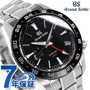 グランドセイコー スプリングドライブ GMT 自動巻き メンズ 腕時計 SBGE253 GRAND SEIKO スポーツ ブラック