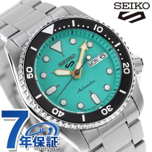 4/21はさらに+10倍 セイコー5 スポーツ SKX 自動巻き 機械式 腕時計 ブランド メンズ レディース SEIKO SBSA229 アナログ エメラルドグリーン 日本製｜nanaple