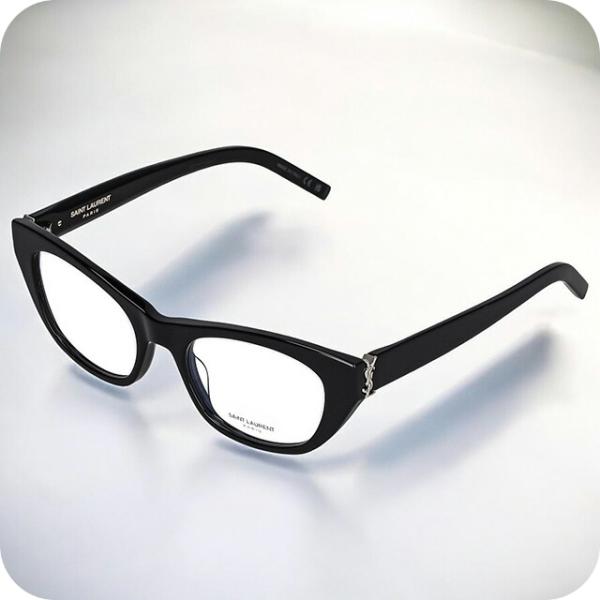 サンローラン 眼鏡 レディース ブランド SAINT LAURENT SL M80 ブラック