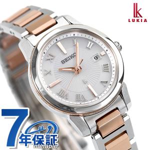 セイコー ルキア アイコレクション チタン シアーカラー 電波ソーラー レディース 腕時計 SSQV108 SEIKO LUKIA シルバー×ピンクゴールド