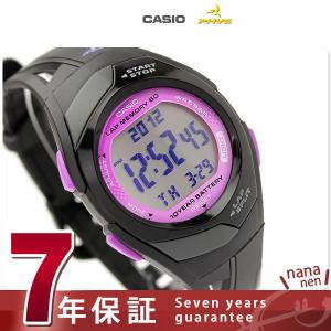カシオ チプカシ フィズ ランニングウォッチ パープル×ブラック STR-300-1CEF