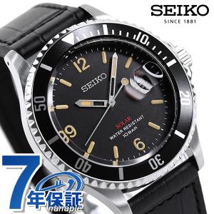 セイコー 限定モデル 日本製 ソーラー メンズ 腕時計 ブランド SZEV013 SEIKO ブラック 革ベルト