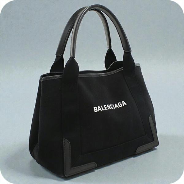 中古 バレンシアガ トートバッグ レディース ブランド BALENCIAGA ネイビーカバス S 3...
