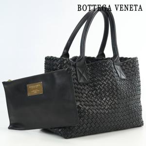 中古 ボッテガヴェネタ トートバッグ ユニセックス ブランド BOTTEGA VENETA イントレチャート トートバッグ 141498 V9131 1000｜nanaple