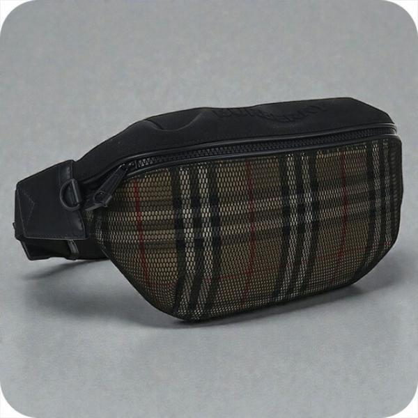 中古 バーバリー ボディバッグ メンズ ブランド BURBERRY ノバチェック ブラック バッグ