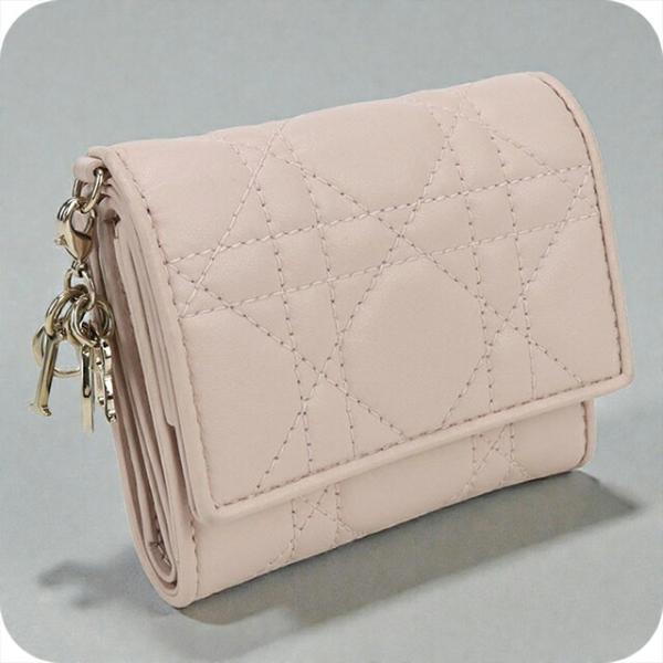 中古 ディオール 三つ折り財布 レディース ブランド Dior レディ ディオール ロータス ウォレ...