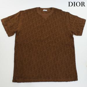 中古 クリスチャンディオール シャツ メンズ ブランド Christian Dior オブリークテリーパイルTシャツ コットン 113J692A0614｜nanaple