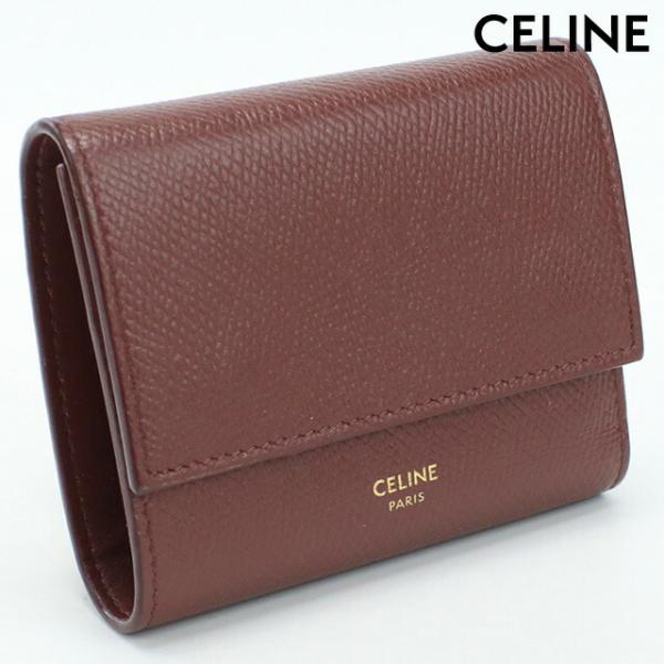 中古 セリーヌ 三つ折り財布 レディース ブランド CELINE スモールトリフォールドウォレット ...