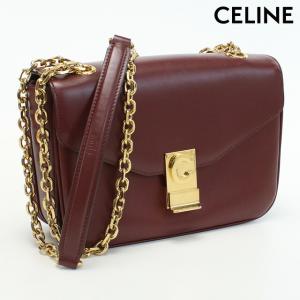 中古 セリーヌ 斜め掛け ショルダーバッグ レディース ブランド CELINE Cセー ミディアム バッグ レザー 18725 3BFB 28LB｜nanaple