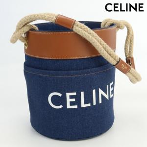 中古 セリーヌ ハンドバッグ レディース ブランド CELINE バケットバッグ デニム 19627 2DJD ネイビー バッグ｜nanaple