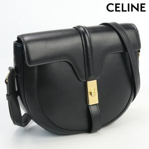 中古 セリーヌ 斜め掛け ショルダーバッグ レディース ブランド CELINE ブザス16 セーズ レザー 18919 3BF8 38NO ブラック｜nanaple