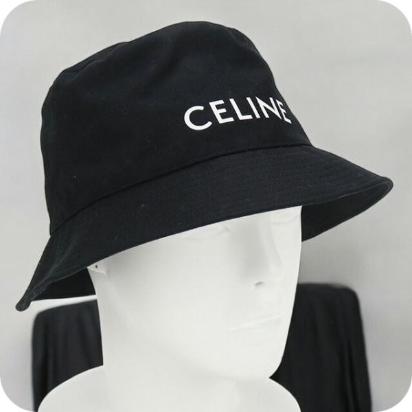 中古 セリーヌ バケットハット メンズ ブランド CELINE 帽子 2AU5B968P ブラック ...