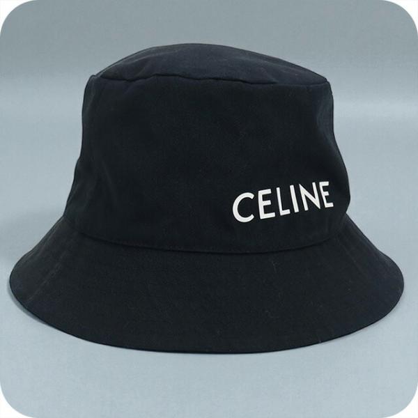 中古 セリーヌ ハット レディース ブランド CELINE バケットハット 2AU5B968P ブラ...