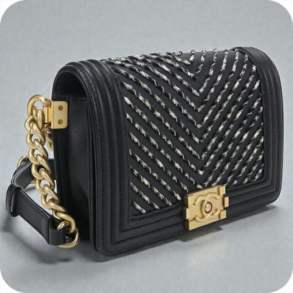 中古 シャネル ショルダーバッグ レディース ブランド CHANEL ボーイシャネル チェーンショル...