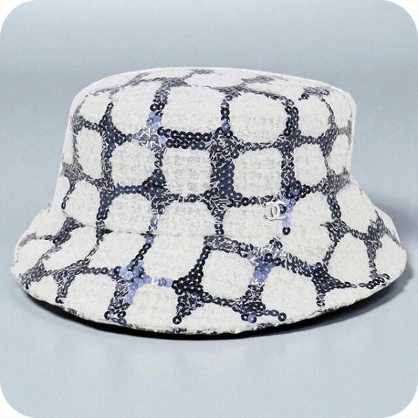 中古 シャネル ハット レディース ブランド CHANEL ココマーク バケットハット ホワイト 帽...