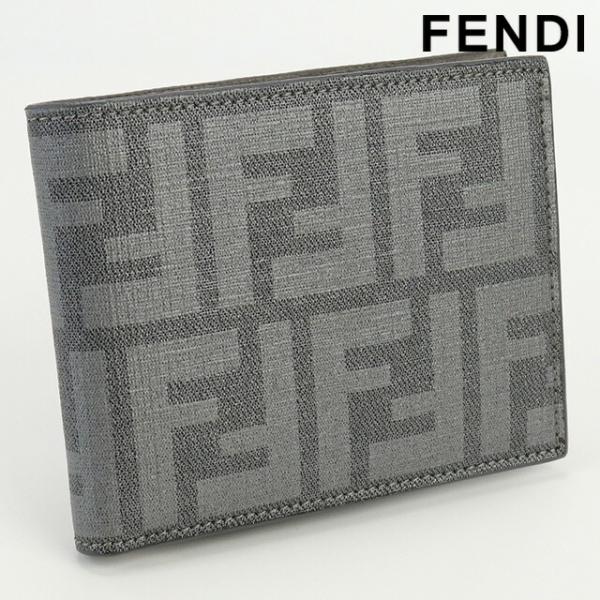 中古 フェンディ 二折財布小銭入付き ユニセックス ブランド FENDI 二折財布小銭入れ付き PV...