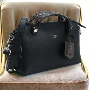 中古 フェンディ ショルダー レディース ブランド FENDI バイザウェイ スモール レザー 8BL145 A6C0 ブラック バッグ｜nanaple