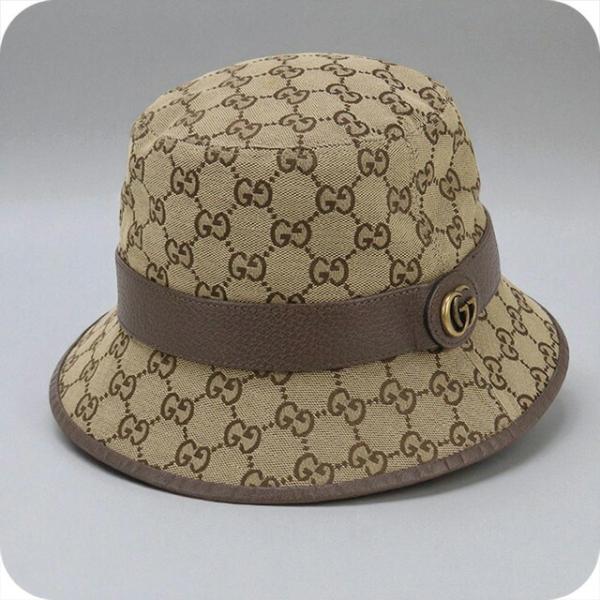 中古 グッチ ハット ユニセックス ブランド GUCCI GGキャンバス フェドラハット 57658...