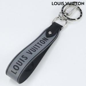 中古 ルイヴィトン キーリング ブランド LOUIS VUITTON モノグラム・エクリプスリバース キーホルダー レザー M00337 グレー｜nanaple