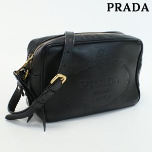 中古 プラダ 斜め掛け ショルダーバッグ レディース ブランド PRADA ショルダーバッグ レザー 1BH089 2EBJ F0002 ブラック｜nanaple