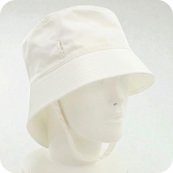 中古 プラダ ハット メンズ ブランド PRADA バケットハット 2HC282 2DMI ホワイト...