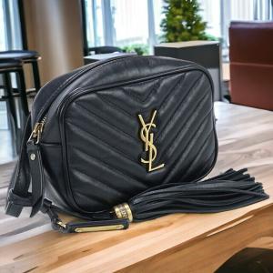 中古 サンローラン ショルダー レディース ブランド SAINT LAURENT ルー ベルトバッグ カーフ 534817 ブラック バッグ｜nanaple