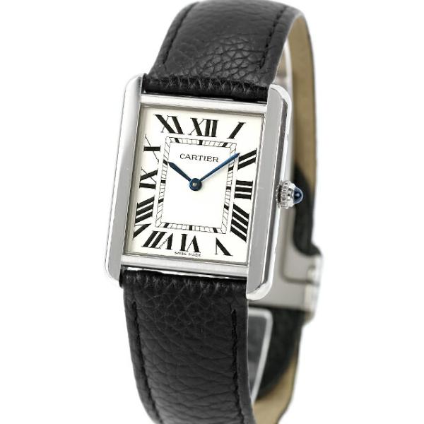 中古 カルティエ Cartier タンク ソロ WSTA0028 ラージ クォーツ LM WSTA0...