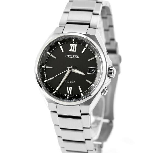 中古 シチズン CITIZEN アテッサ エコドライブ 電波 ソーラー電波 チタン CB1120-5...