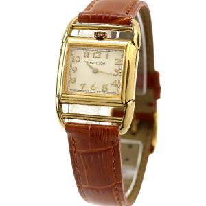 中古 ハミルトン HAMILTON コントアー レジスタードエディション ドライバーズウォッチ 6176 アールデコ 6176 アナログ 腕時計 メンズ