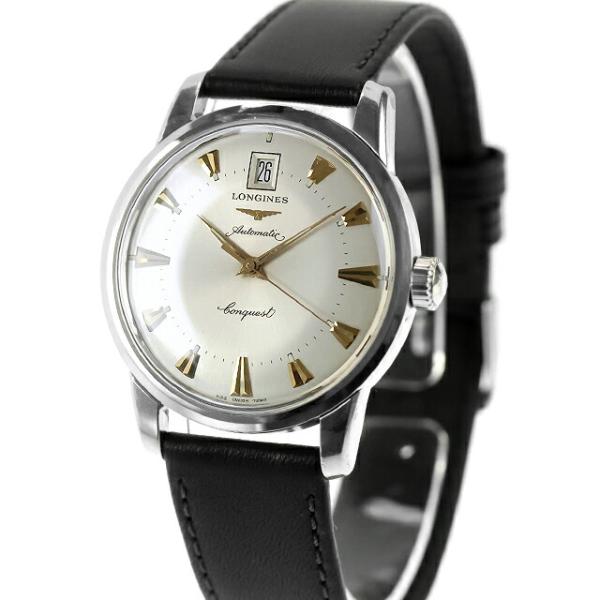 中古 美品・ベルト新品 ロンジン LONGINES コンクエスト ヘリテージ 35mm デイト 自動...
